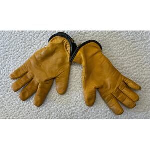Filson Mens Goat Leather Gloves Merino Wool Lined Small